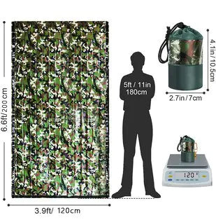 Camouflage Waterproof Insulation Survival Sleeping Bag